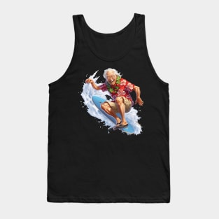 ny Grandpa Surfing 3 Tank Top